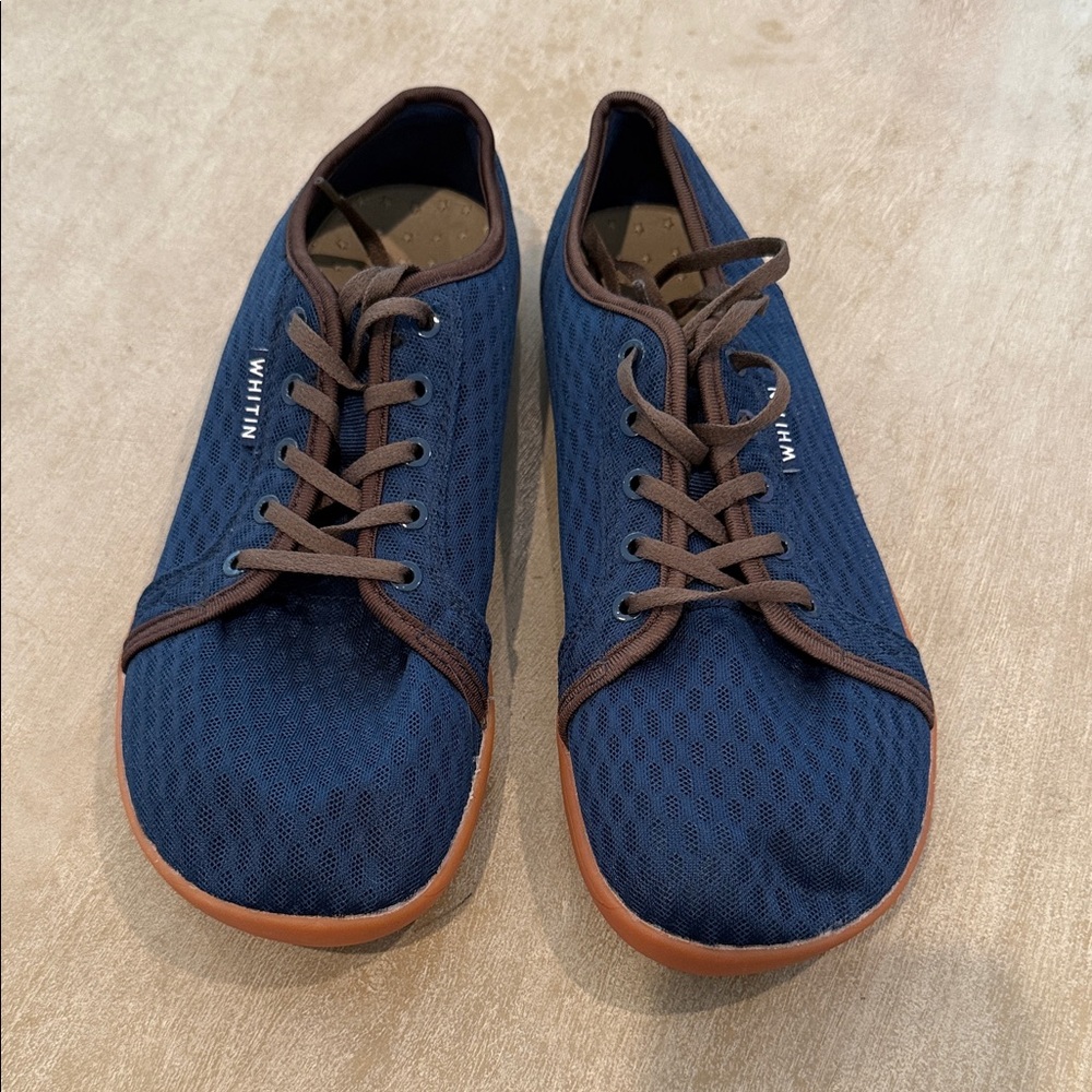 WHITIN Men's Blue and Brown Casual Sneakers